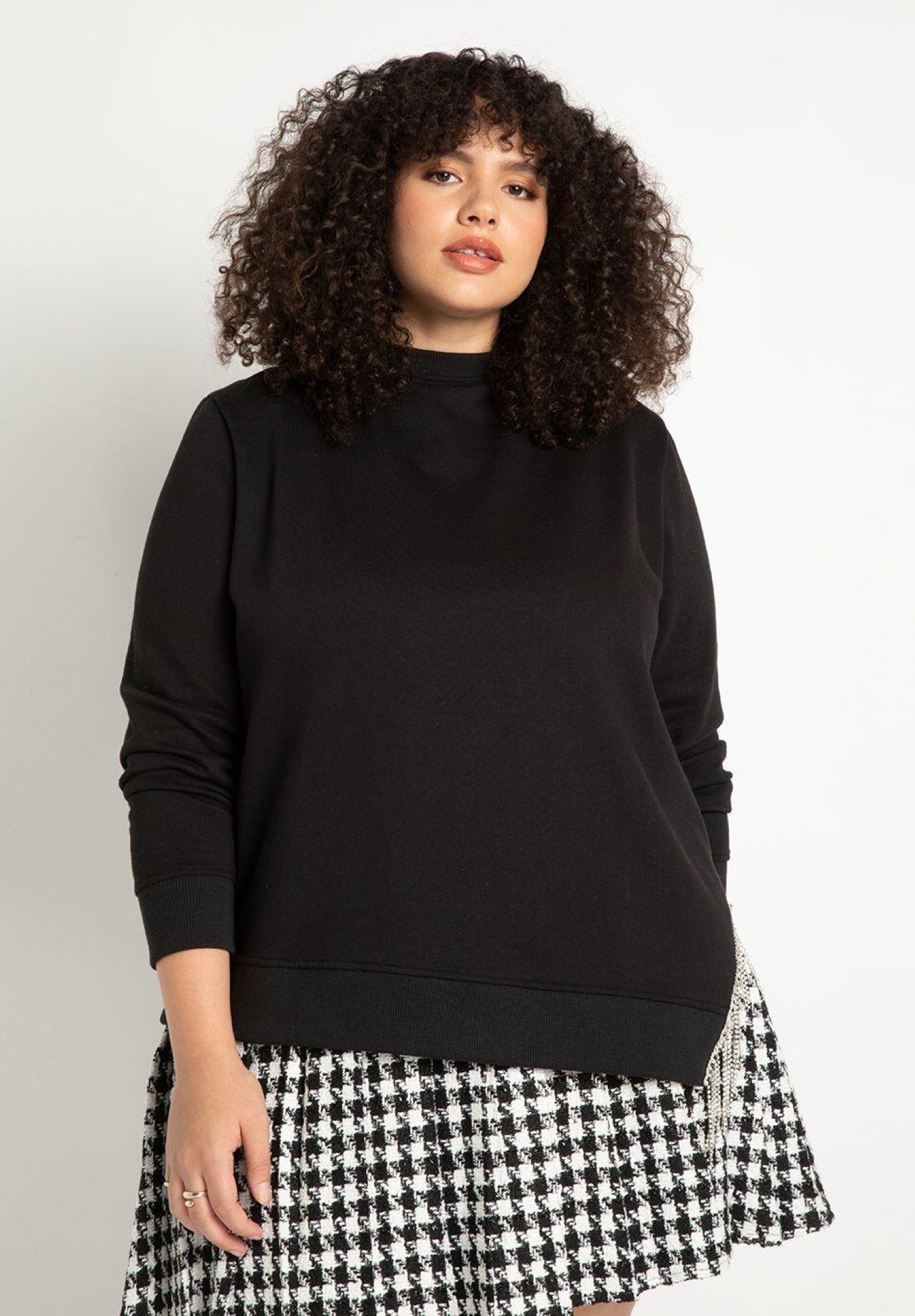 Fringe Trim Sweatshirt image number 0