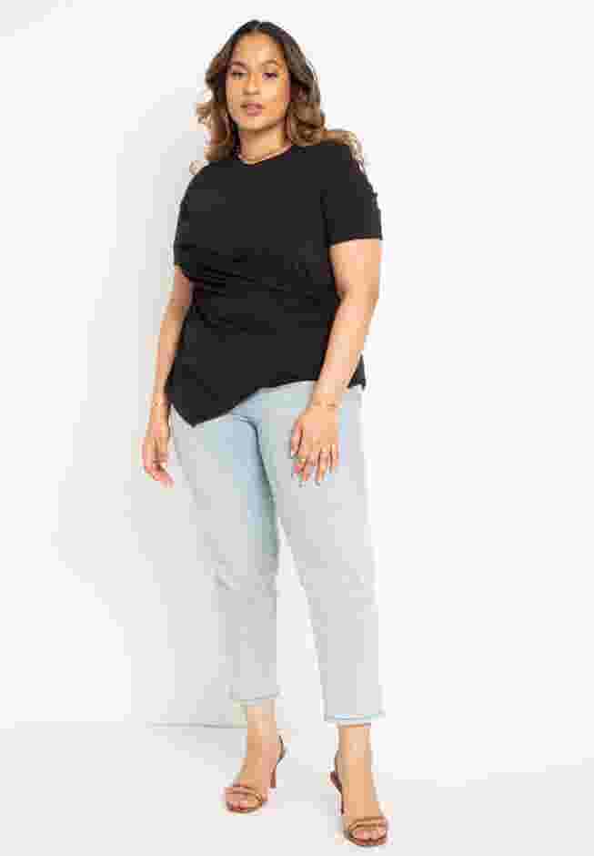 Draped Tee With Asym Hem image number 2