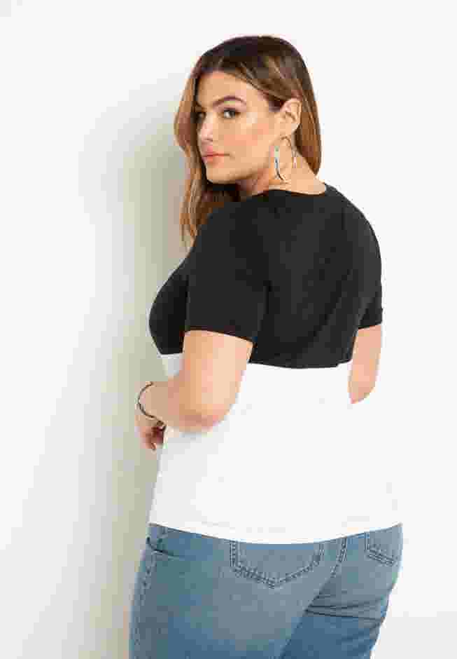 Underbust Colorblocked Tee image number 1