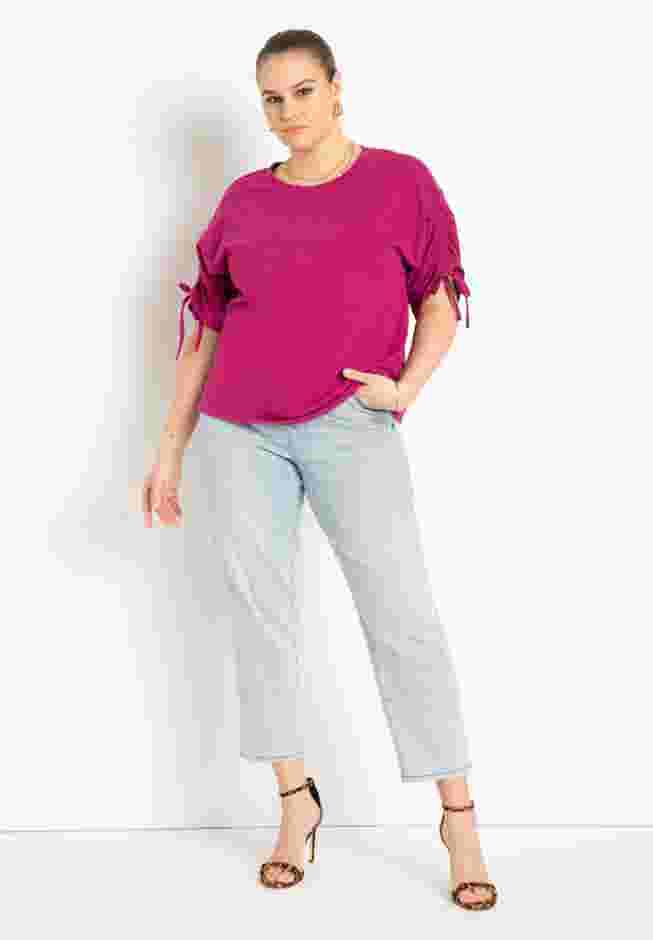 Shirred Sleeve Tee image number 3