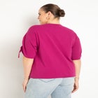 Shirred Sleeve Tee image number null