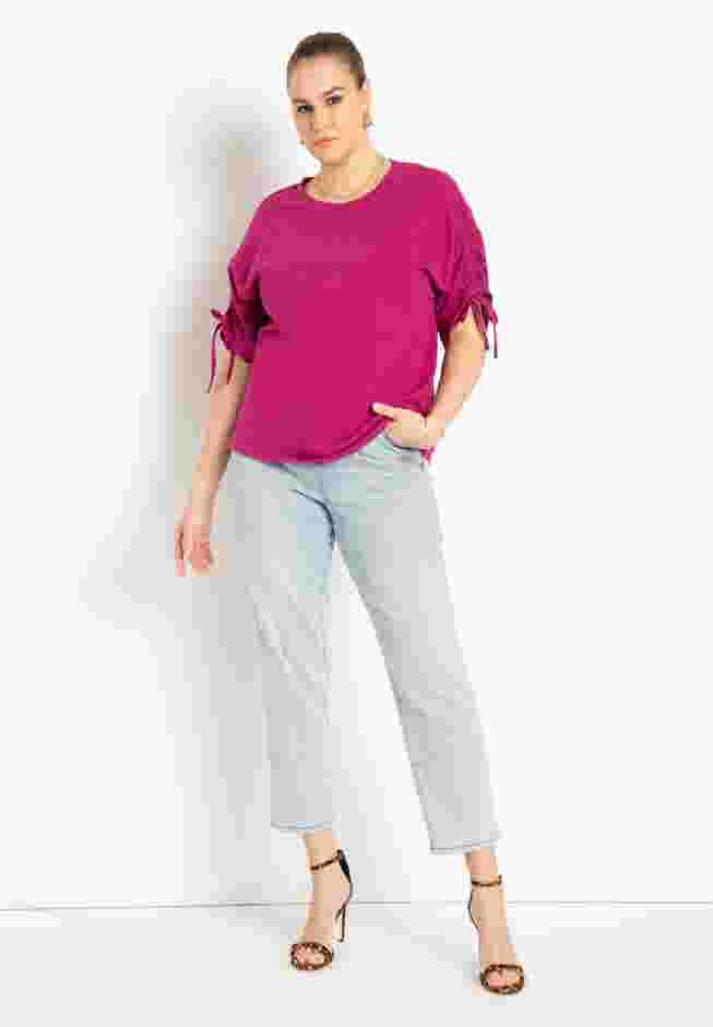 Shirred Sleeve Tee image number 2