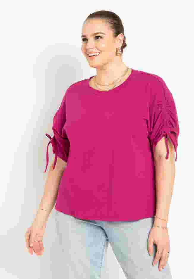 Shirred Sleeve Tee image number 0