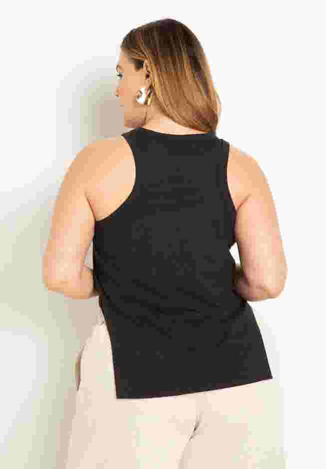 Scooped Hem Tank Top image number 1