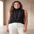 Carefree Cashmere Sleeveless Turtleneck Shell image number 0