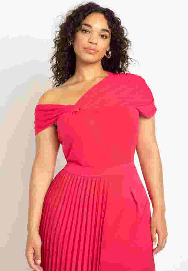Draped Asym Neckline Bodysuit image number 0