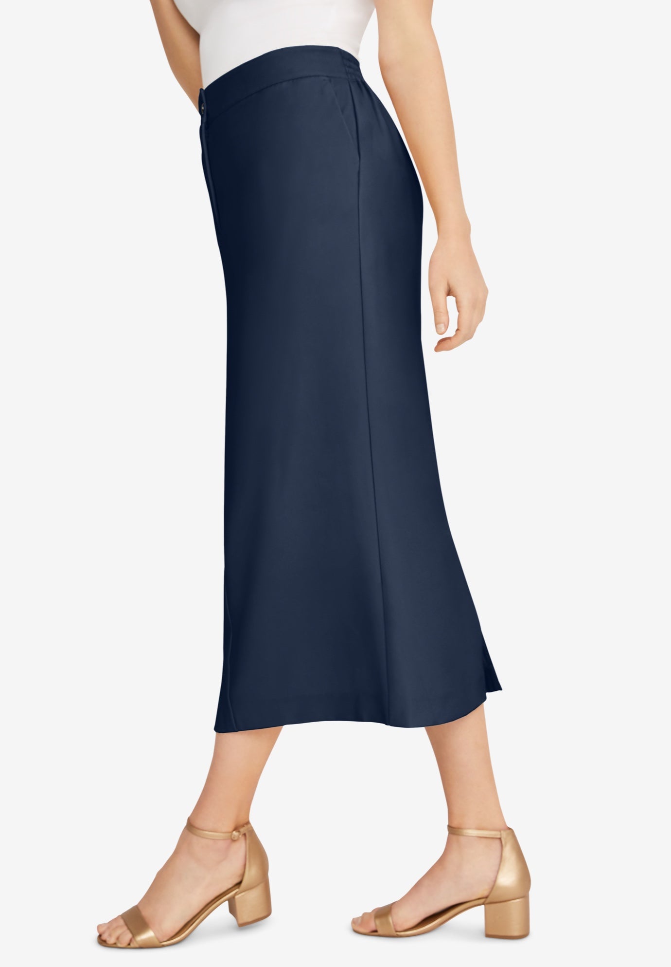Tummy Control Bi-Stretch Midi Skirt image number 2