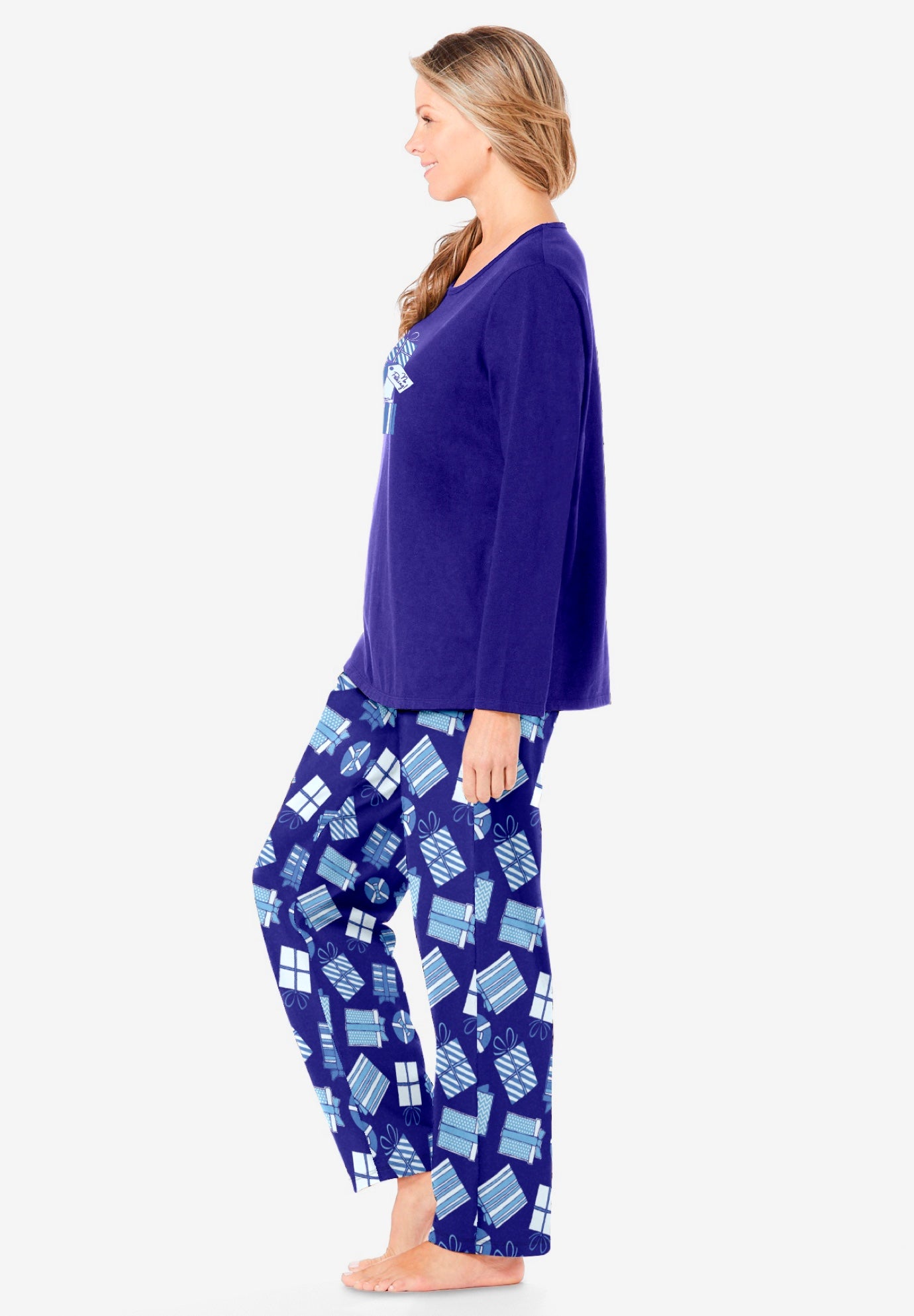 Long Sleeve Knit PJ Set image number 2