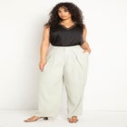 V Neck Satin And Chiffon Tank image number null