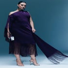 Scarf Neck Fringe Dress image number null