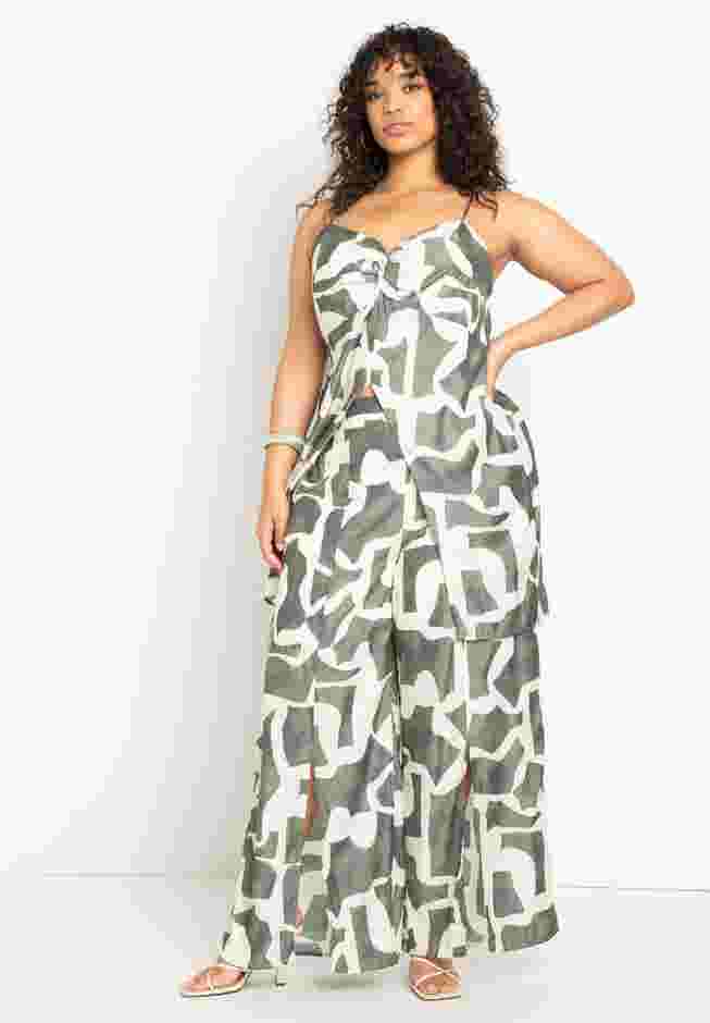 Twist Bodice Long Top With Split image number 2