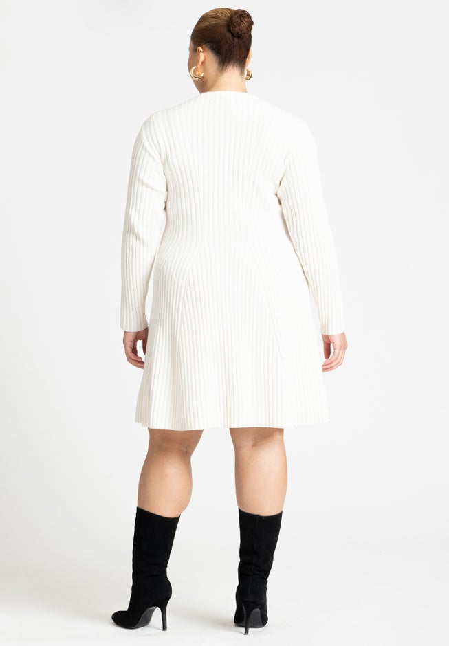 Mini Rib Fit & Flare Dress | Fullbeauty Outlet Mini Rib Fit & Flare Dress | Fullbeauty Outlet