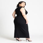 Mock Neck Stich Detail Dress image number null