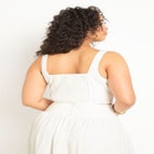 Lace Up Cropped Tank image number null