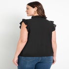 Ruffle Placket Shell image number null