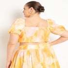 Shirred Puff Sleeve Top image number null