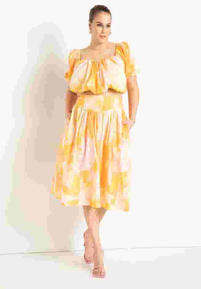 Shirred Puff Sleeve Top image number 2