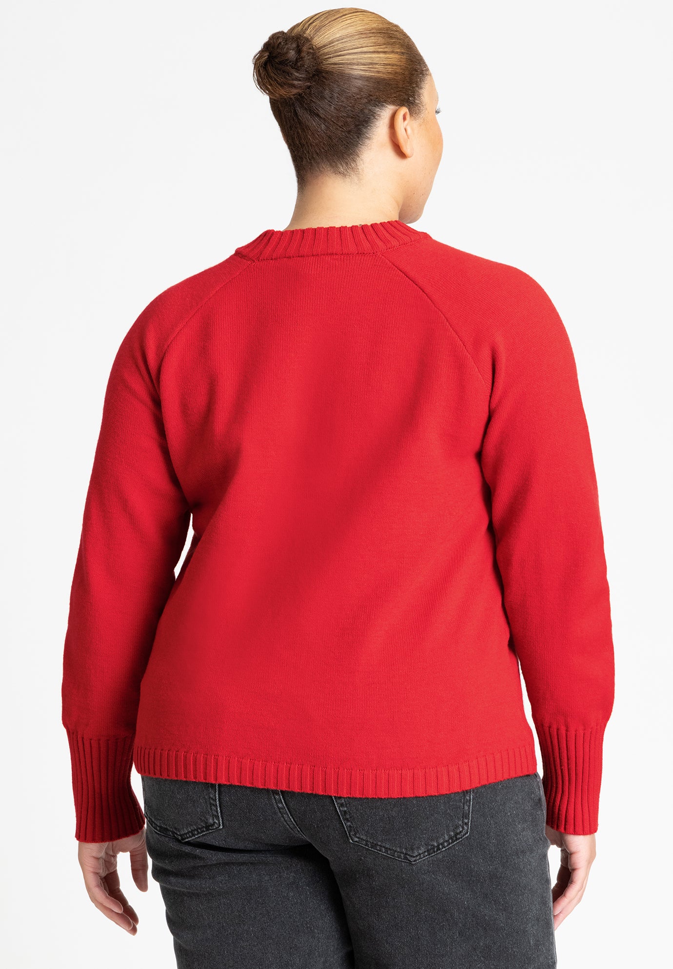 Asym Placket Sweater image number 1