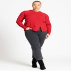 Asym Placket Sweater image number null