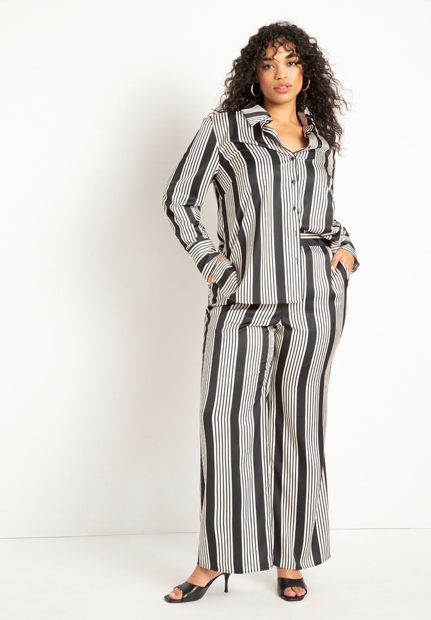 Long Line Printed Button Down image number 4