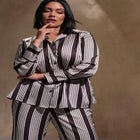 Long Line Printed Button Down image number null