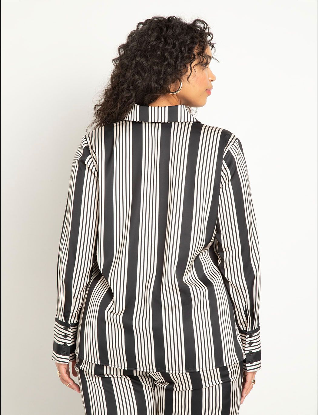 Long Line Printed Button Down image number 1