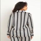 Long Line Printed Button Down image number null