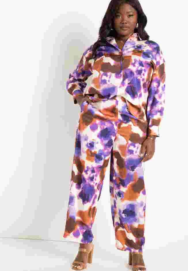 Satin Button Up Blouse image number 3