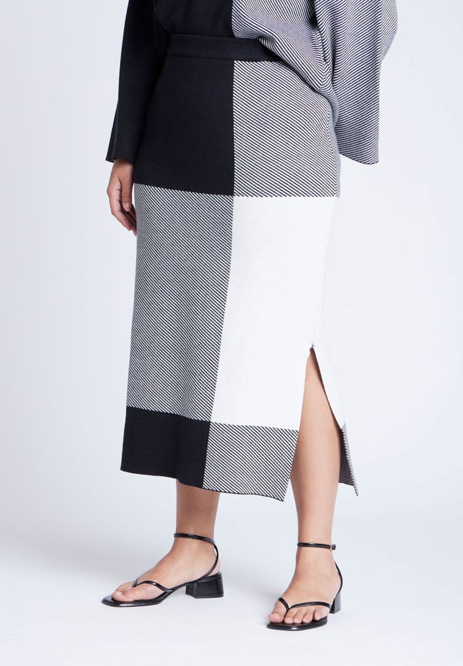 Intarsia Sweater Skirt image number 1