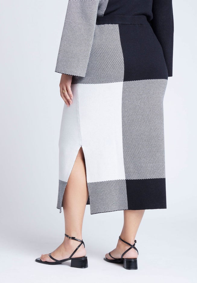 Intarsia Sweater Skirt image number 2