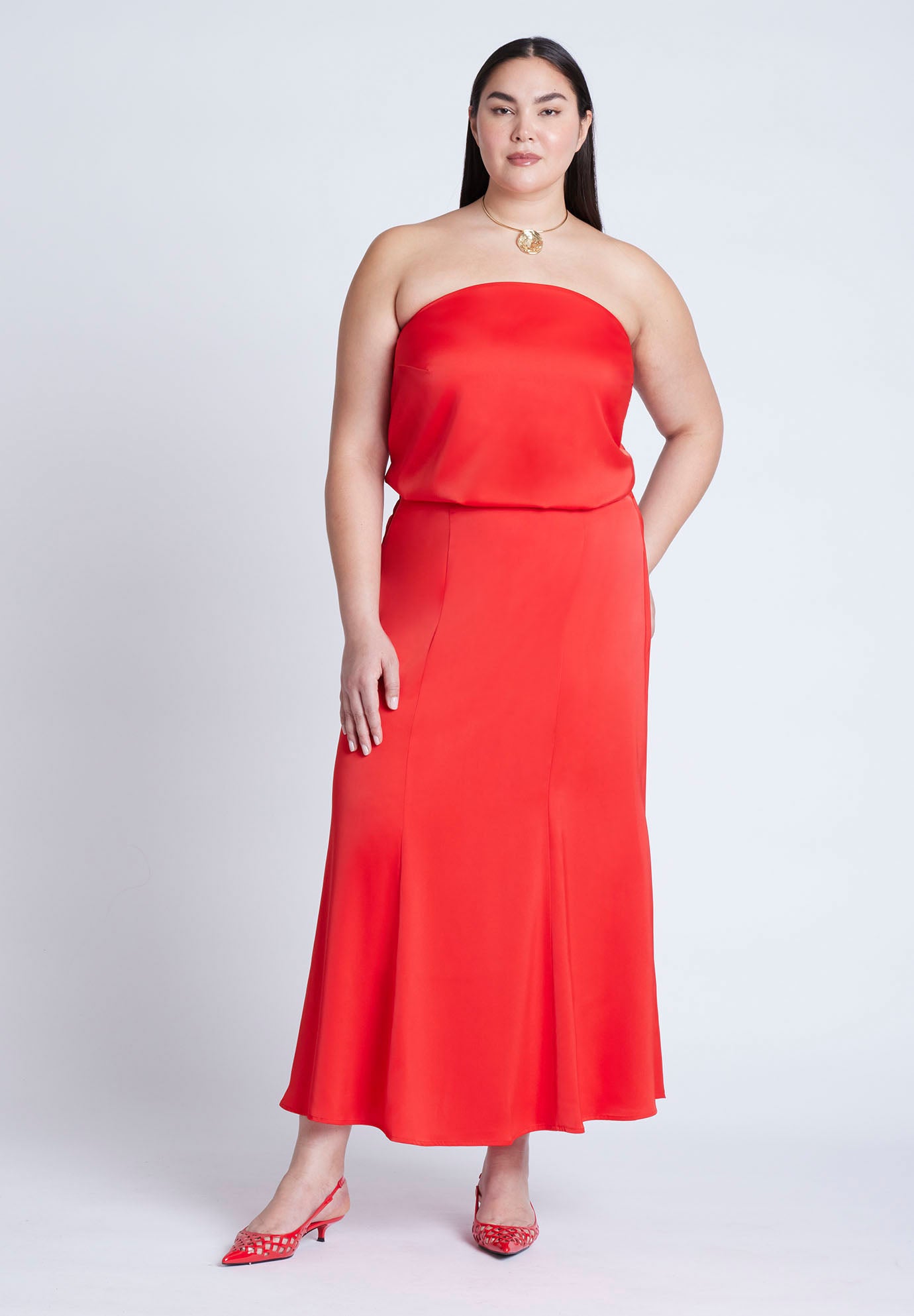 Maxi Satin Skirt image number 0