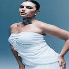 Sequin Pleated Top image number null