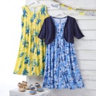 Pintucked Sleeveless Dress image number null