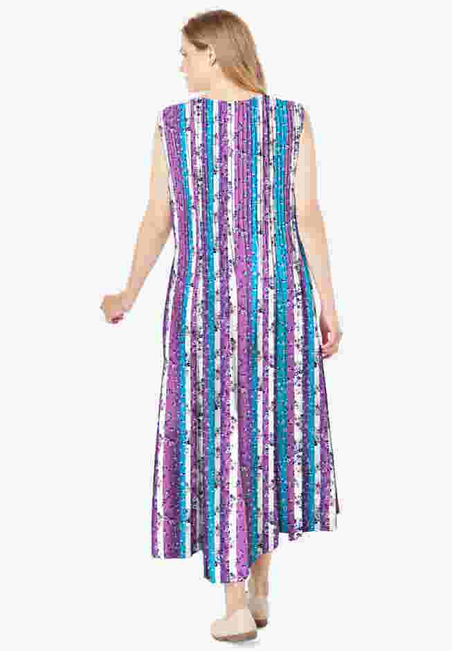 Pintucked Sleeveless Dress image number 1