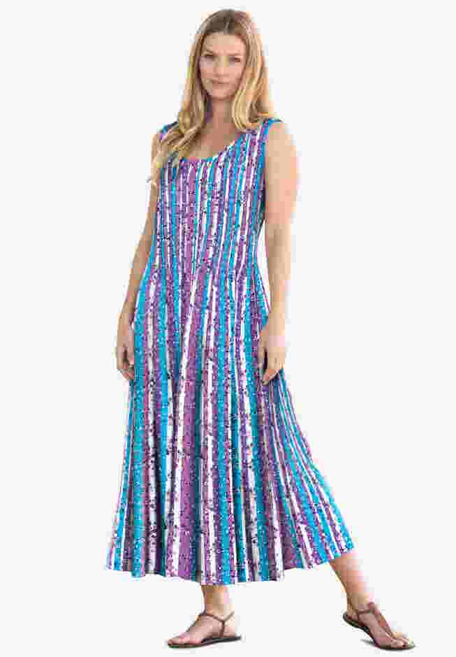 Pintucked Sleeveless Dress image number 0