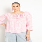 Off The Shoulder Flounce Top image number null