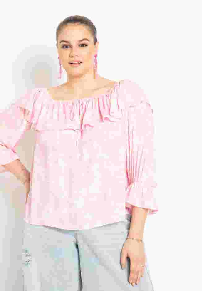 Off The Shoulder Flounce Top image number 0
