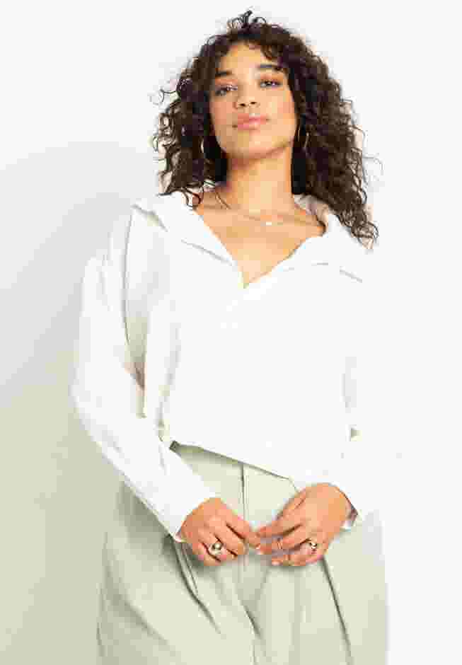 Asym Hem Shirt With Pleats image number 0