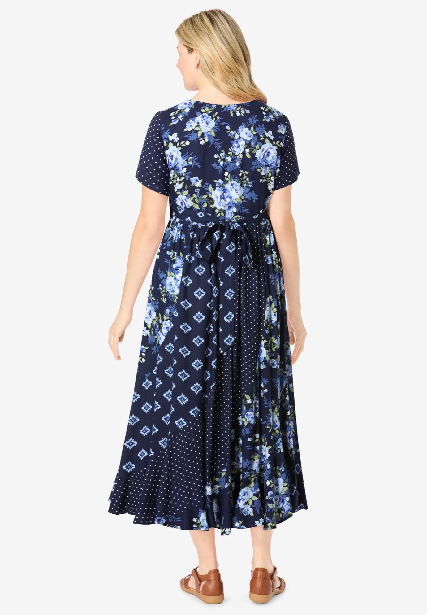 Mixed Print Maxi Dress image number 1