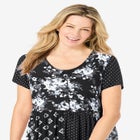 Mixed Print Maxi Dress image number null