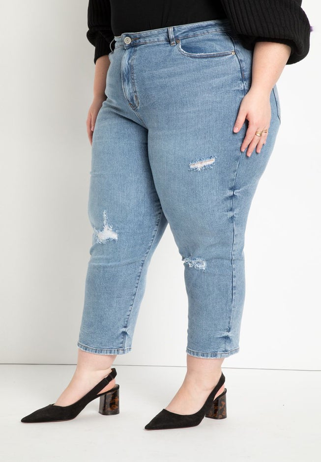 Viola Fit Stretch Denim Mom Jean image number null
