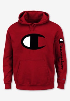 Champion&reg; Fleece Large Logo Hoodie