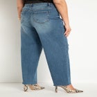 Classic Fit Distressed Straight Leg Jean image number null
