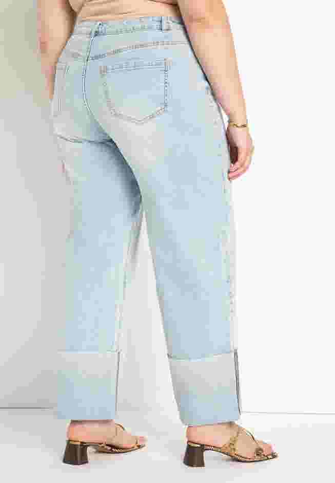Cuffed Straight Leg Jean image number 1