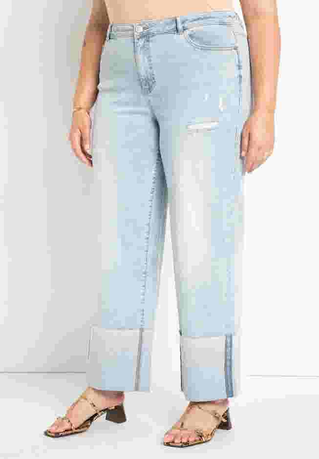 Cuffed Straight Leg Jean image number 0