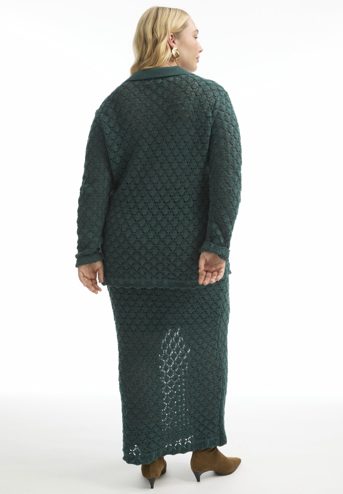 Crochet Button Down Shirt image number 1