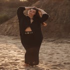 Crochet Button Down Shirt image number null