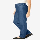 Perfect All-Cotton Back-Elastic Denim Jeans image number null