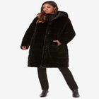 Plus Size 2-in-1 Puffer and Faux Fur Coat image number null