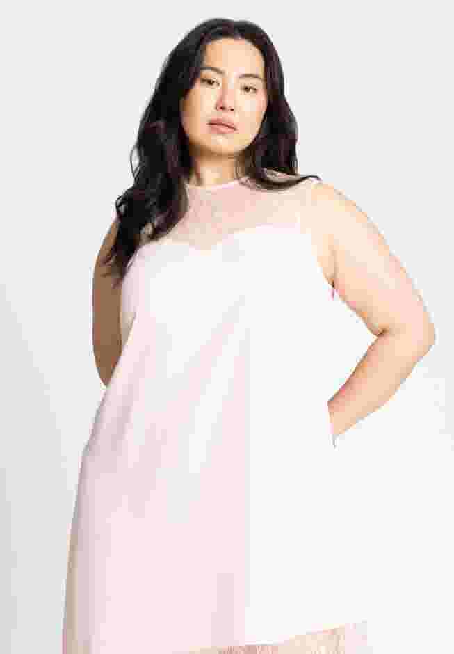  Mixed Lace Sleeveless Dress image number 2
